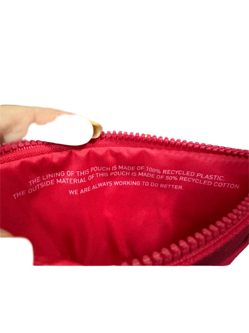 Valentino Beauty Pink Makeup Pouch NWT Cosmetic Bag Zip Clutch Travel Case - Picture 5 of 6